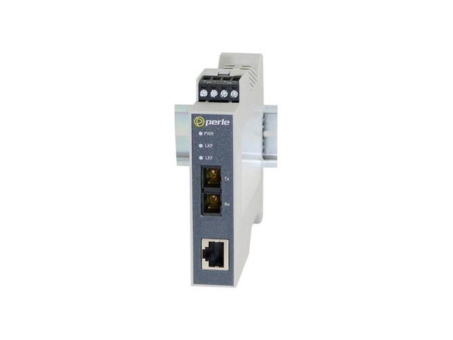 Perle 05091580 - SR-1000-SC10-XT - Gigabit Industrial Media Rate Converter: 1000Base-T (RJ-45) [100 m/328 ft] to 1000BASE-LX/LH