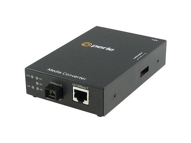 Perle 05084144 S-110P-S1SC40D - 10/100 Fast Ethernet Stand-Alone Media and Rate Converter with PoE Power Sourcing. 10/100Base-