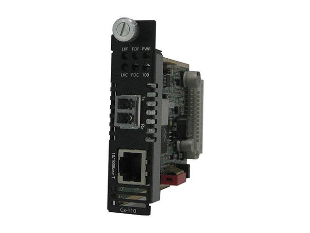 Perle 05052420 CM-110-M2LC2 - 10/100 Fast Ethernet Media and Rate Converter Managed Module 10/100Base-TX (RJ-45) [100 m/328 ft.]