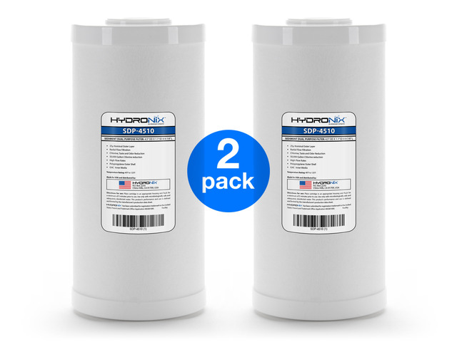 2 Pack - Hydronix SDP-4510 Dual Purpose Radial Flow Cartridge 4.5' x 10'