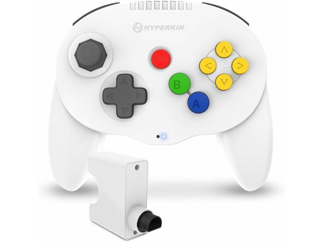 Hyperkin 'Admiral' Premium BT Wireless Controller for N64 Nintendo 64 - White