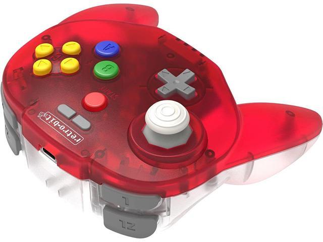 Retro-Bit Tribute 64 2.4Ghz Wireless Controller for Nintendo N64 Switch PC - Red