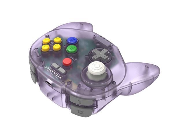 Retro-Bit Tribute 64 2.4Ghz Wireless Controller for Nintendo N64 Switch PC - Atomic Purple