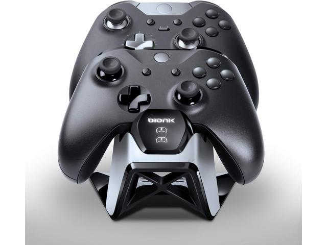 Bionik Power Stand Controllers Charger Dock with 2 Rechargeable Batteries for Xbox One