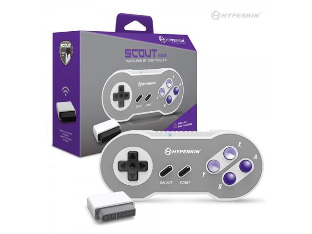 Hyperkin 'Scout' Premium BT Bluetooth Controller for PC/ Mac/Android with Wireless Adapter for Nintendo SNES