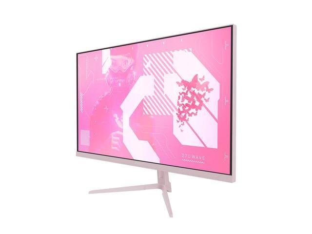 Pixio PX27U Wave Pink 27' 4K UHD 160Hz Refresh Rate Fast IPS 1ms GTG Response Time Gaming Monitor with Adaptive Sync