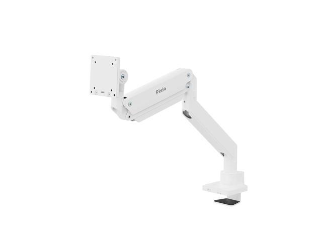 Pixio PS2S Titan White Premium Single Monitor Arm Ultrawide Heavy-Duty Stand fits up to 57 inch Monitors Holds up to 59.4lbs VESA Compatible...