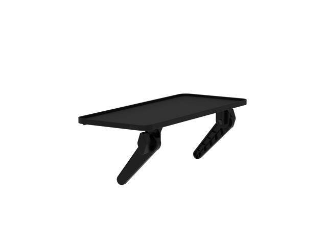 Pixio 12 inch Black Monitor Storage Top Shelf - Adjustable Platform, Universal Fit, Holds Up to 13lbs, Works on TV, Flat, Curved Monitors, Storage...