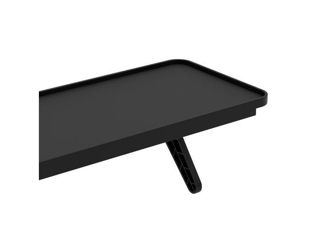 Pixio 12 inch Black Monitor Storage Top Shelf - Adjustable Platform, Universal Fit, Holds Up to 13lbs, Works on TV, Flat, Curved Monitors, Storage...