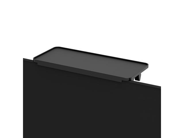 Pixio 12 inch Black Monitor Storage Top Shelf - Adjustable Platform, Universal Fit, Holds Up to 13lbs, Works on TV, Flat, Curved Monitors, Storage...