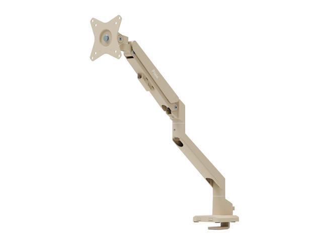 Pixio PS1S Wave Beige Single Monitor Arm Stand Desk Mount - Fits up to 32 inches Monitors and up to 19.8lbs. VESA Compatibility and Integrated...