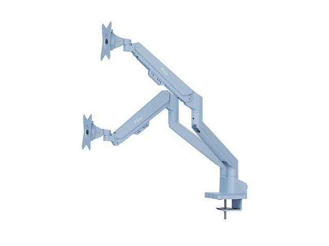 Pixio PS1D Wave Blue Dual Monitor Arm Stand Desk Mount - Fits up to 32 inch Monitors and up to 19.8lbs, VESA Compatibility and Integrated Cable...