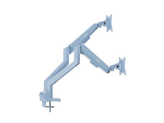 Pixio PS1D Wave Blue Dual Monitor Arm Stand Desk Mount - Fits up to 32 inch Monitors and up to 19.8lbs, VESA Compatibility and Integrated Cable...