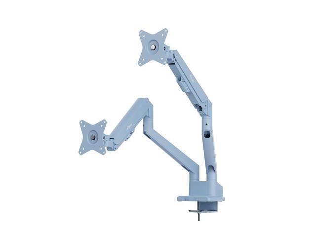 Pixio PS1D Wave Blue Dual Monitor Arm Stand Desk Mount - Fits up to 32 inch Monitors and up to 19.8lbs, VESA Compatibility and Integrated Cable...