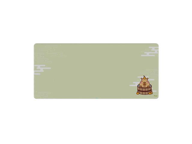 Pixio Mouse Pads - 36 x 16 inch XXL Capybara Green Multifunctional Large Desk Mats for Gaming, Office, Desktop Anti-slip Waterproof Washable...