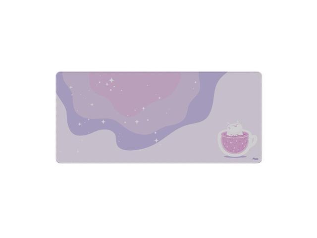 Pixio Mouse Pads - 36 x 16 inch XXL Cozy Cat Purple Multifunctional Large Desk Mats for Gaming, Office, Desktop Anti-slip Waterproof Washable...
