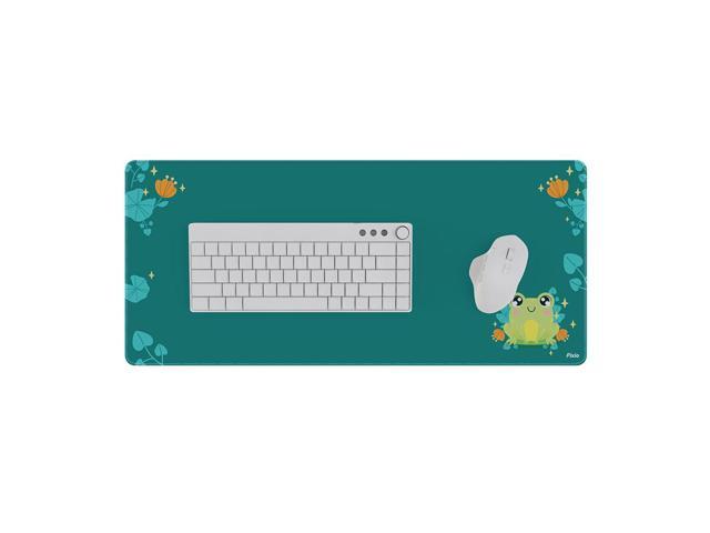 Pixio Mouse Pads - 36 x 16 inch XXL Lilly Frogs Green Multifunctional Large Desk Mats for Gaming, Office, Desktop Anti-slip Waterproof Washable...