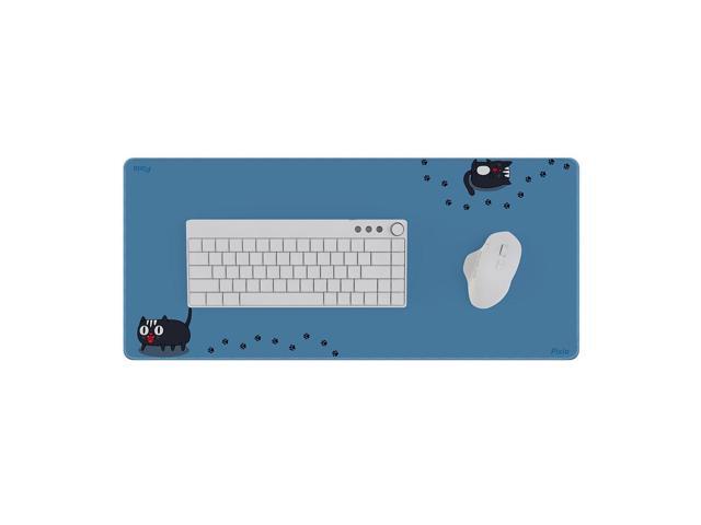 Pixio Mouse Pads - 36 x 16 inch XXL Deep Blue Cats Multifunctional Large Desk Mats for Gaming, Office, Desktop Anti-slip Waterproof Washable...