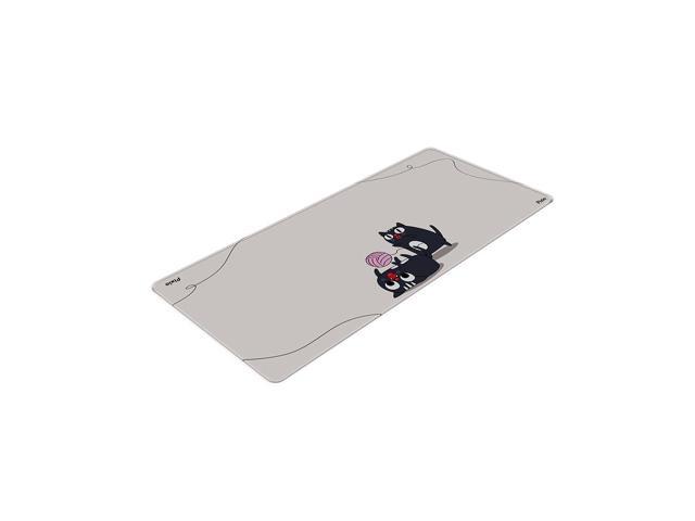 Pixio Mouse Pads - 36 x 16 inch XXL Playful Cats (center) Beige Multifunctional Large Desk Mats for Gaming, Office, Desktop Anti-slip Waterproof...