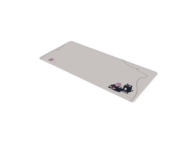 Pixio Mouse Pads - 36 x 16 inch XXL Playful Cats (side) Beige Multifunctional Large Desk Mats for Gaming, Office, Desktop Anti-slip Waterproof...