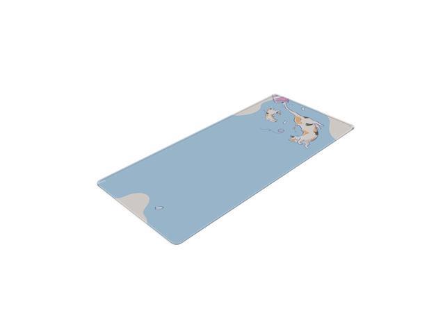 Pixio Mouse Pads - 36 x 16 inch XXL Milky Cats Blue Multifunctional Large Desk Mats for Gaming, Office, Desktop Anti-slip Waterproof Washable...