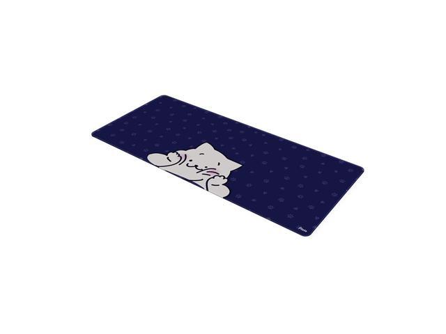 Pixio Mouse Pads - 36 x 16 inch XXL Squishy Cat Blue Multifunctional Large Desk Mats for Gaming, Office, Desktop Anti-slip Waterproof Washable...