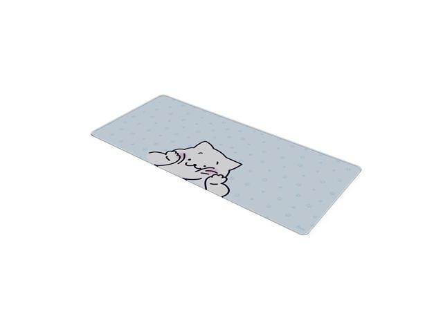 Pixio Mouse Pads - 36 x 16 inch XXL Squishy Cat Light Blue Multifunctional Large Desk Mats for Gaming, Office, Desktop Anti-slip Waterproof...