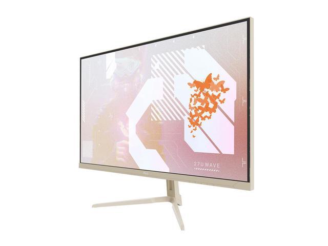 Pixio PX27U Wave Beige 27 inch 160Hz Refresh Rate 4K 3840x2160p Resolution Fast IPS Panel 1ms GTG Response Time Tilt Adjustable Gaming Monitor with...