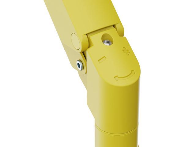 Pixio PS1S Wave Yellow Single Monitor Arm Stand Desk Mount - Fits up to 32 inches Monitors and up to 19.8lbs. VESA Compatibility and Integrated...