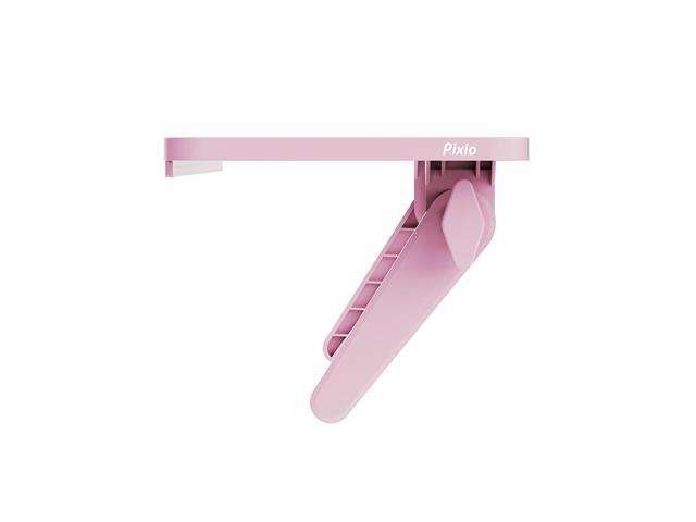 Pixio 12 inch Pink Monitor Storage Top Shelf - Adjustable Platform, Universal Fit, Holds Up to 13lbs, Works on TV, Flat, Curved Monitors, Storage...