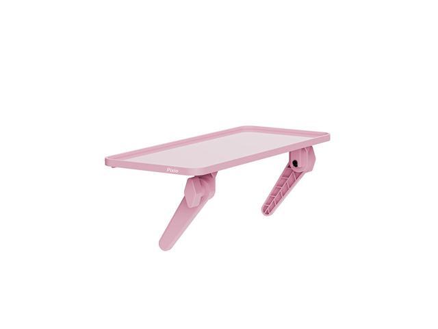 Pixio 12 inch Pink Monitor Storage Top Shelf - Adjustable Platform, Universal Fit, Holds Up to 13lbs, Works on TV, Flat, Curved Monitors, Storage...