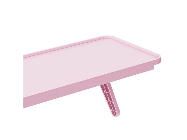 Pixio 12 inch Pink Monitor Storage Top Shelf - Adjustable Platform, Universal Fit, Holds Up to 13lbs, Works on TV, Flat, Curved Monitors, Storage...