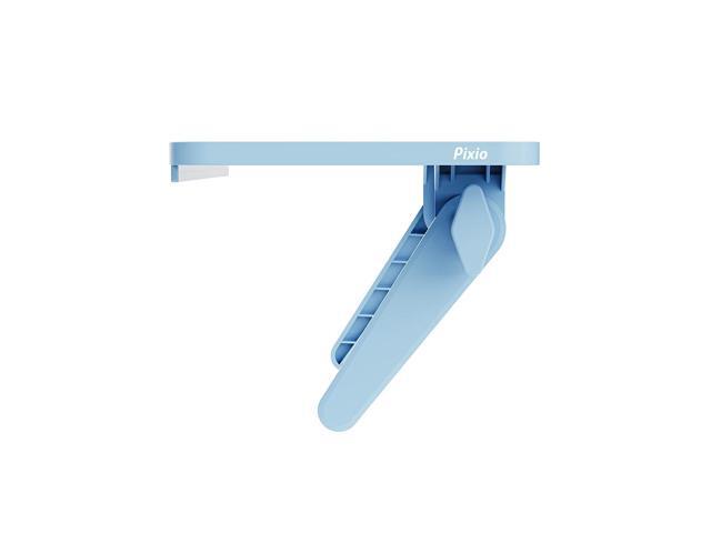 Pixio 12 inch Blue Monitor Storage Top Shelf - Adjustable Platform, Universal Fit, Holds Up to 13lbs, Works on TV, Flat, Curved Monitors, Storage...