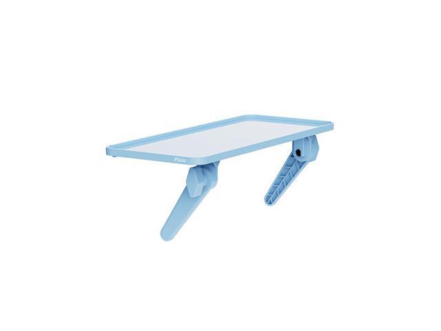 Pixio 12 inch Blue Monitor Storage Top Shelf - Adjustable Platform, Universal Fit, Holds Up to 13lbs, Works on TV, Flat, Curved Monitors, Storage...