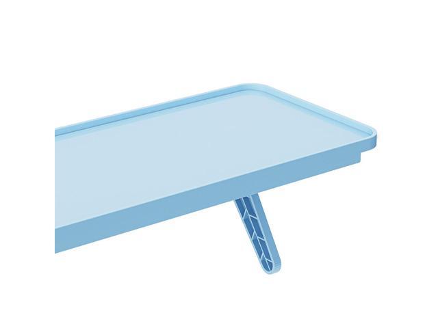 Pixio 12 inch Blue Monitor Storage Top Shelf - Adjustable Platform, Universal Fit, Holds Up to 13lbs, Works on TV, Flat, Curved Monitors, Storage...