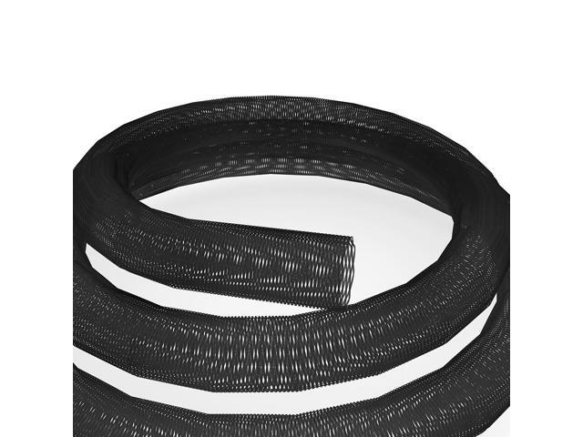 Pixio 10FT Tubing Cable Sleeve 1/2 inch Flexible Cable Management Sleeve for PC, Gaming, TV & Office, Wire Organizer for Desk Cable Cleanup