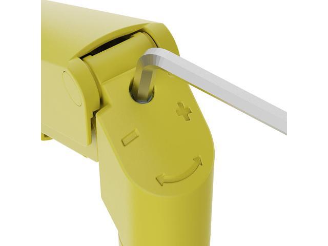 Pixio PS1D Wave Yellow Dual Monitor Arm Stand Desk Mount - Fits up to 32 inch Monitors and up to 19.8lbs, VESA Compatibility and Integrated Cable...