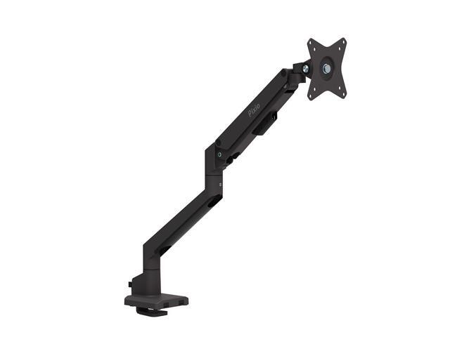 Pixio PS1S Wave Black Single Monitor Arm Stand Desk Mount - Fits up to 32 inches Monitors and up to 19.8lbs. VESA Compatibility and Integrated...