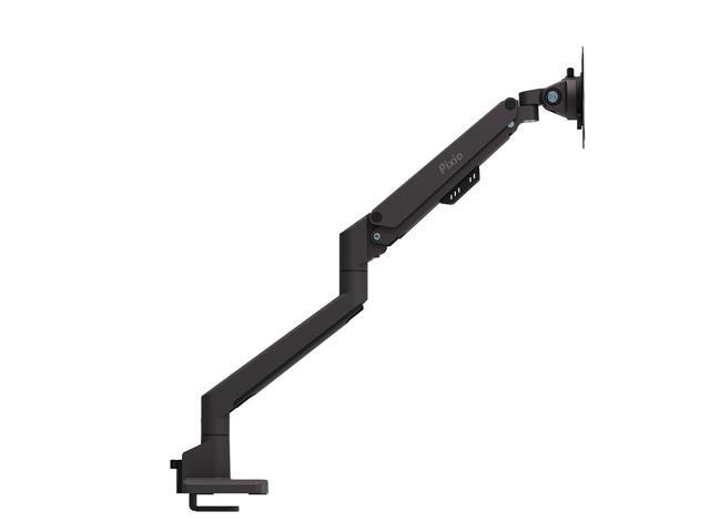 Pixio PS1S Wave Black Single Monitor Arm Stand Desk Mount - Fits up to 32 inches Monitors and up to 19.8lbs. VESA Compatibility and Integrated...