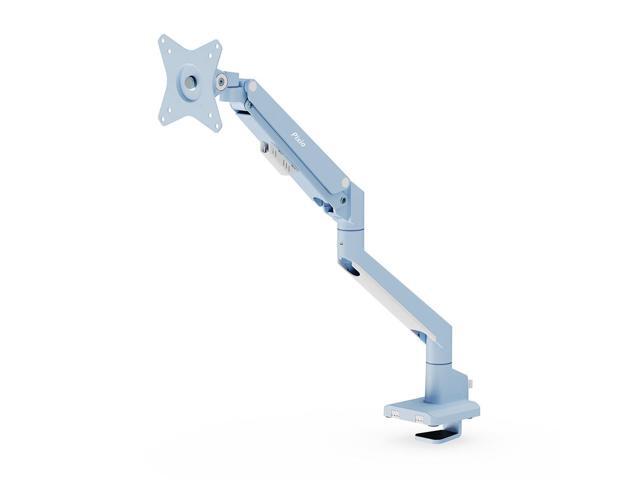 Pixio PS1S Wave Blue Single Monitor Arm Stand Desk Mount - Fits up to 32 inches Monitors and up to 19.8lbs. VESA Compatibility and Integrated Cable...
