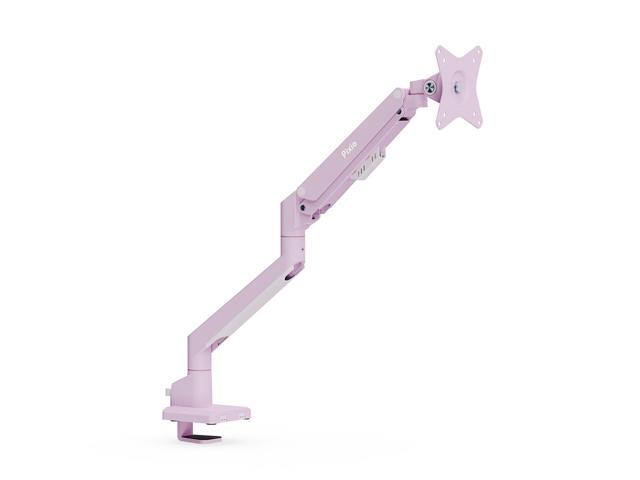 Pixio PS1S Wave Pink Single Monitor Arm Stand Desk Mount - Fits up to 32 inches Monitors and up to 19.8lbs. VESA Compatibility and Integrated Cable...