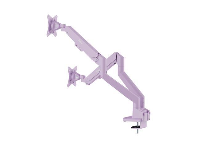 Pixio PS1D Wave Purple Dual Monitor Arm Stand Desk Mount - Fits up to 32 inch Monitors and up to 19.8lbs, VESA Compatibility and Integrated Cable...