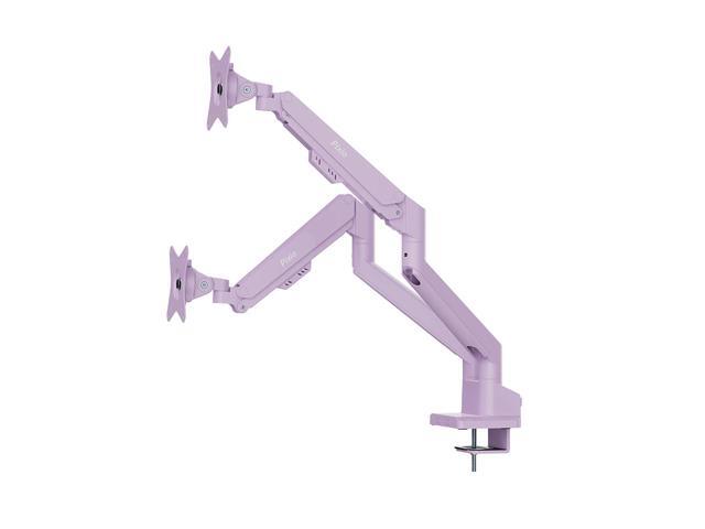 Pixio PS1D Wave Purple Dual Monitor Arm Stand Desk Mount - Fits up to 32 inch Monitors and up to 19.8lbs, VESA Compatibility and Integrated Cable...