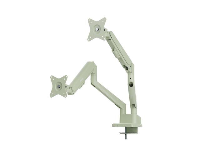 Pixio PS1D Wave Mint Dual Monitor Arm Stand Desk Mount - Fits up to 32 inch Monitors and up to 19.8lbs, VESA Compatibility and Integrated Cable...