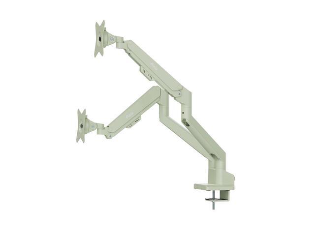 Pixio PS1D Wave Mint Dual Monitor Arm Stand Desk Mount - Fits up to 32 inch Monitors and up to 19.8lbs, VESA Compatibility and Integrated Cable...