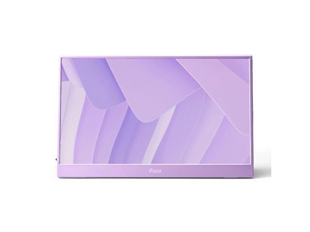 Pixio PX160 Wave Purple Portable Monitor 15.6 inch 60Hz FHD 1080p IPS Panel HDR Screen Cover Stand USB-C HDMI Laptop Screen Extender Portable...