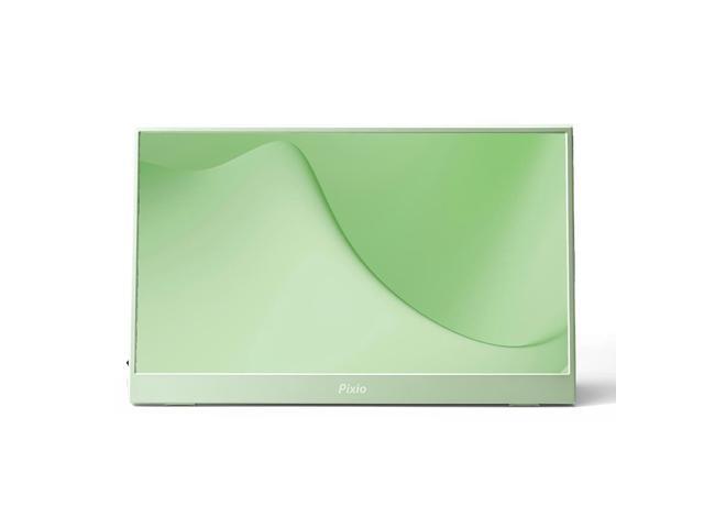 Pixio PX160 Wave Mint Green Portable Monitor 15.6 inch 60Hz FHD 1080p IPS Panel HDR Screen Cover Stand USB-C HDMI Laptop Screen Extender Portable...