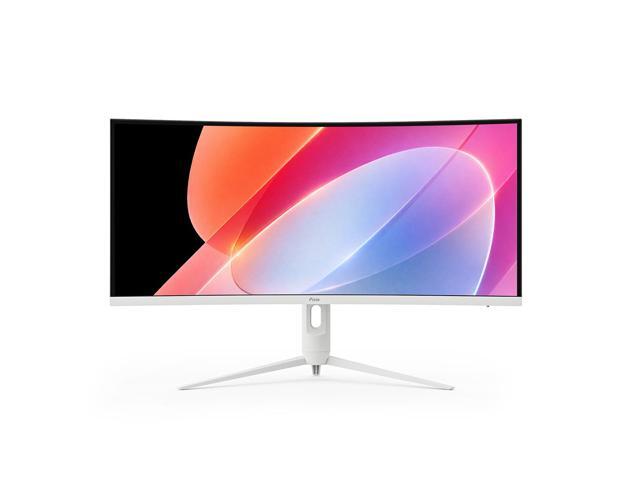 Pixio PXC348C Neo White 34 inch 180Hz Refresh Rate UWQHD 1440p Ultrawide Resolution 1000R Curve Fast VA Panel 1ms Response Time USB-C DisplayPort...