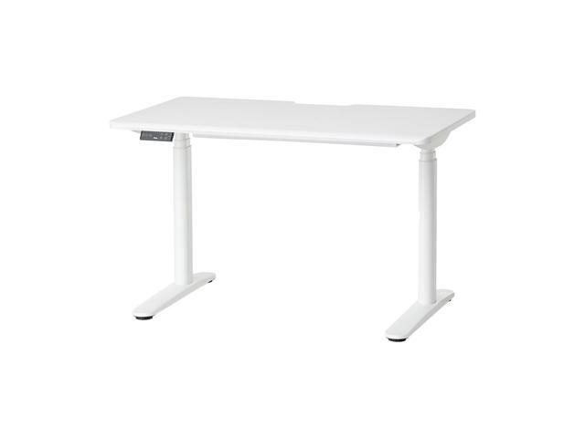 Pixio Canvas Desk - White 47 x 27.5 inch Height Adjustable Electric Standing Desk Dual Motor for Home Office Supports Up to 231.5 lbs 4 Presets...