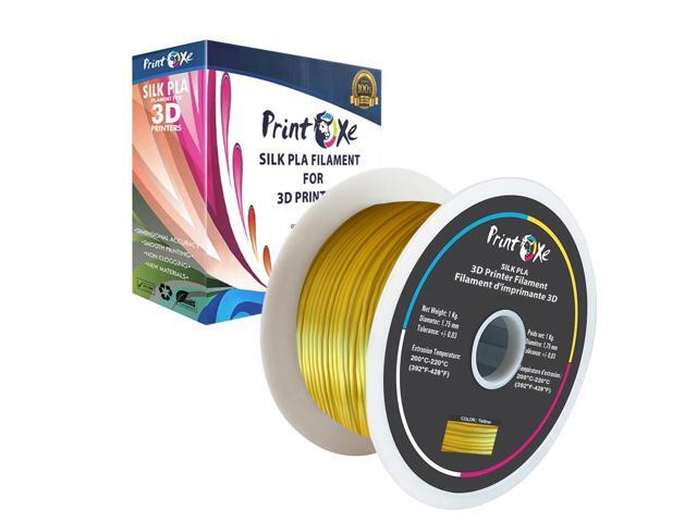 PrintOxe 3D PLA like SILK Filament 8 Packs Green Red Yellow Blue Violet Copper Silver Orange Colours for 3D Printers 1.75 mm Diameter Each 1 Kg...